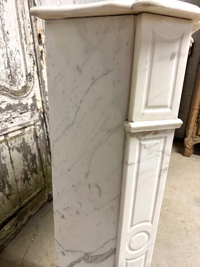 Cheminée pompadour en marbre 19e siècle 