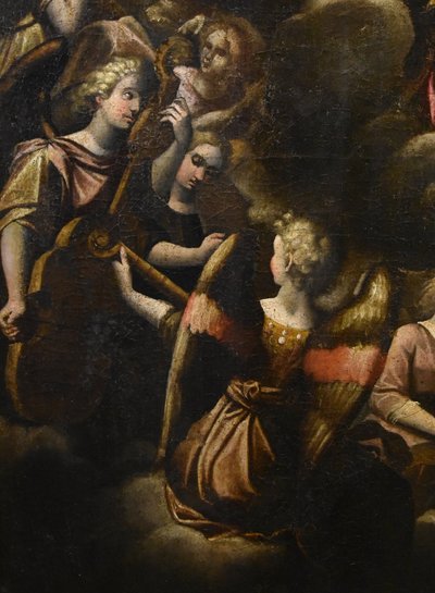 Assomption de la Vierge, la Trinité et concert d'anges, Guglielmo Caccia (1568-1625)