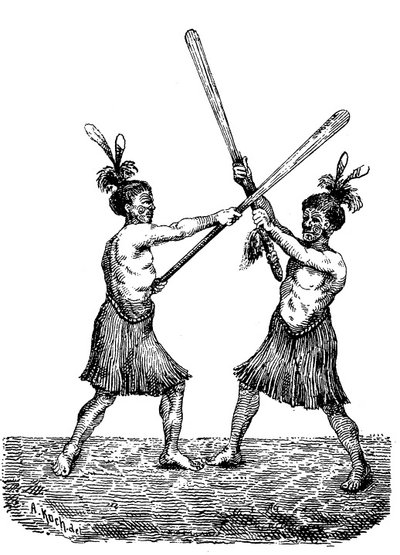 COMBAT WAND called Taiaha - CURIOS - Maori culture, New Zealand, Polynesia