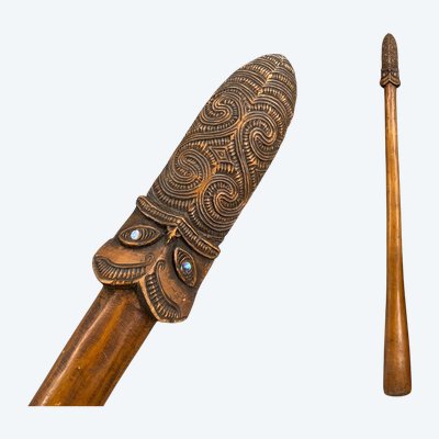 COMBAT WAND called Taiaha - CURIOS - Maori culture, New Zealand, Polynesia