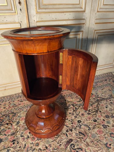 Somno en acajou de forme coquetier 19 ème 