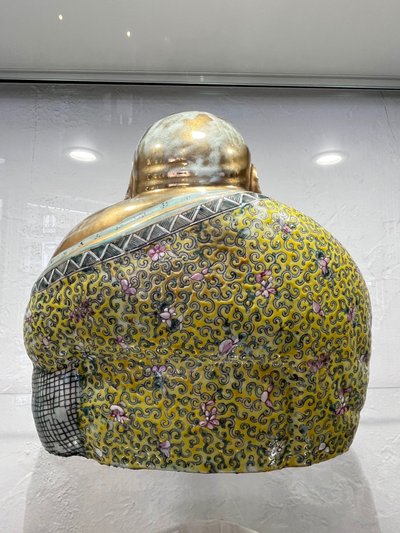 Bouddha rieur - famille rose - chine - XX ème