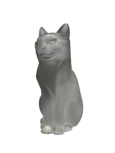 Sculpture Lalique - crystal - cat - france - XX ème