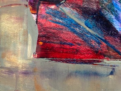 ÖL GOUACHE ABSTRAKTE KOMPOSITION VON JACQUES BUCHHOLZ AUF PAPIER 1962