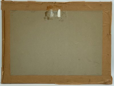 ÖL GOUACHE ABSTRAKTE KOMPOSITION VON JACQUES BUCHHOLZ AUF PAPIER 1962