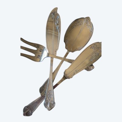 2 Art Nouveau serving cutlery.