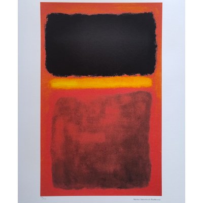 Superbe lithographie en édition limitée de Mark Rothko des années 1980
