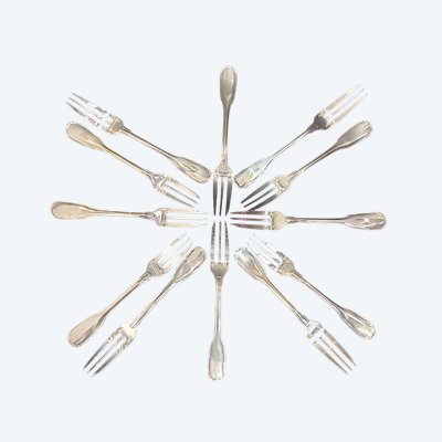 Christofle Versailles cake forks