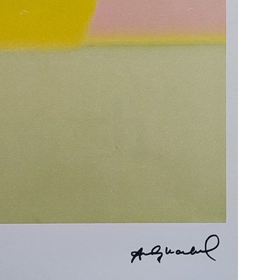 Superbe lithographie « Sunrise » d'Andy Warhol en édition limitée des années 1980