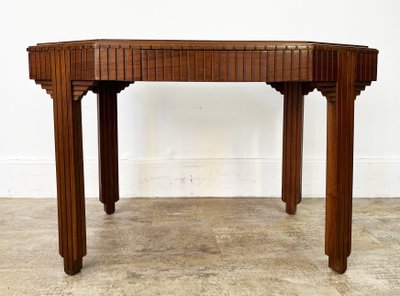 ART DECO writing table / small desk in walnut