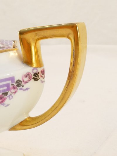 Service a café TÊTE a TÊTE en porcelaine de LIMOGES d’époque ART DE DECO