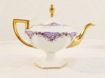 Service a café TÊTE a TÊTE en porcelaine de LIMOGES d’époque ART DE DECO