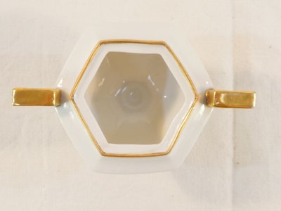 Service a café TÊTE a TÊTE en porcelaine de LIMOGES d’époque ART DE DECO