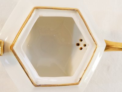 Service a café TÊTE a TÊTE en porcelaine de LIMOGES d’époque ART DE DECO