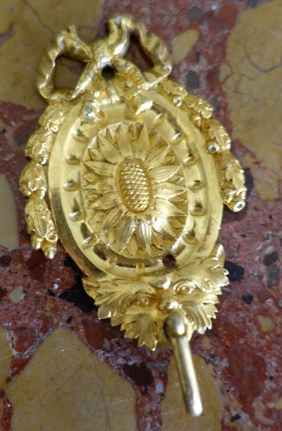 Paire de porte-montres Louis XVI en bronze ciselé et doré au mercure - ideal suspente miniature
