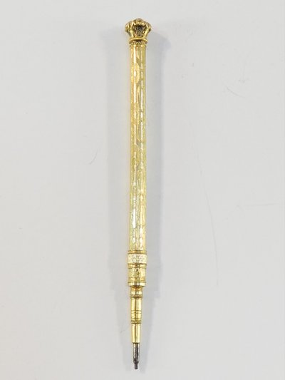 19th century silver vermeil mechanical pencil or pencil