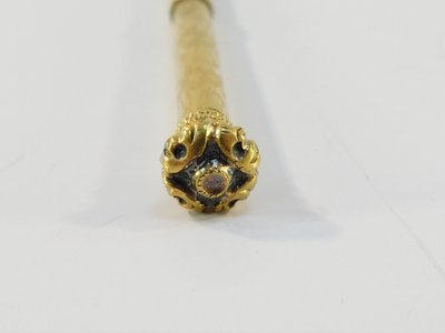19th century silver vermeil mechanical pencil or pencil