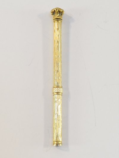 19th century silver vermeil mechanical pencil or pencil