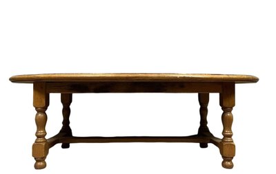 Tavolino da caffè molto grande in stile Luigi XIII in rovere massello, circa 1900