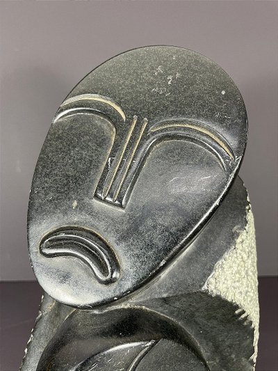 Zimbabwe, Shona Art, Contemporary serpentine sculpture dating from the 1980s.