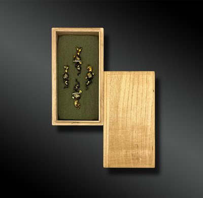 SET di quattro Menuki per Daisho - Giappone - Periodo Edo (1603-1868)