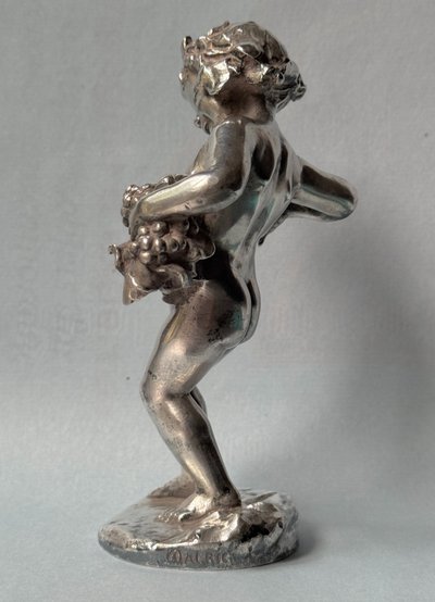 Artdeco silver-plated bronze "Bacchus child" MALRIC (Susse Frères)