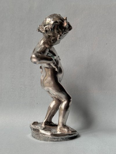 Artdeco silver-plated bronze "Bacchus child" MALRIC (Susse Frères)