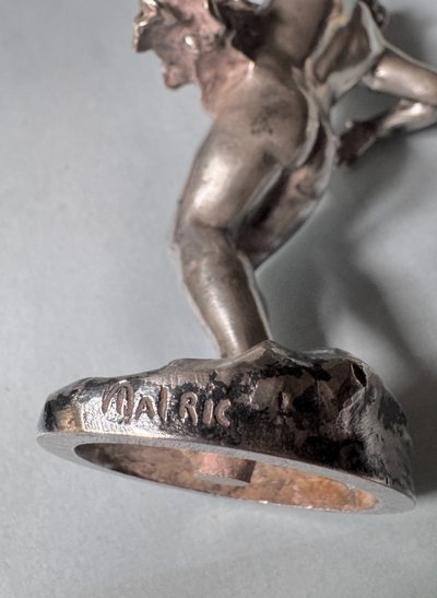 Artdeco silver-plated bronze "Bacchus child" MALRIC (Susse Frères)