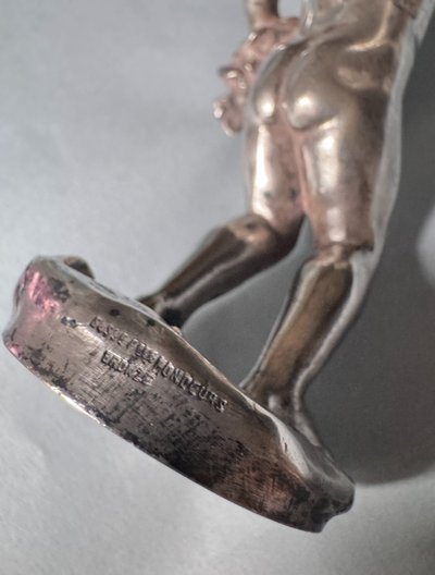 Artdeco silver-plated bronze "Bacchus child" MALRIC (Susse Frères)