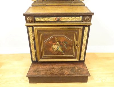 Oratorio, leggio in legno policromo, famiglia Motte-Picquet, Bretagna, XVIII secolo
