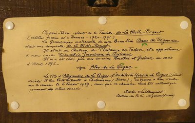 Oratorio, leggio in legno policromo, famiglia Motte-Picquet, Bretagna, XVIII secolo
