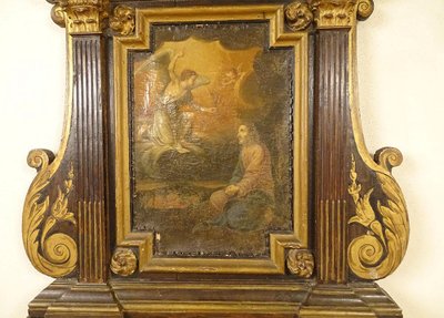 Oratorio, leggio in legno policromo, famiglia Motte-Picquet, Bretagna, XVIII secolo