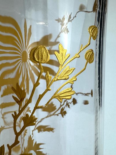 Baccarat, vase à décor des marguerites 