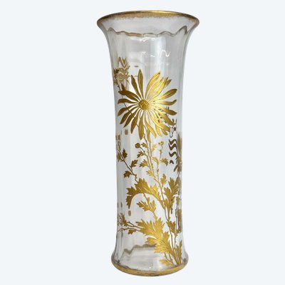 Baccarat, vase à décor des marguerites 