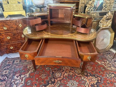 Schreibtisch im Louis XVI-Stil aus den Werkstätten von L. Bettenfeld, Paris