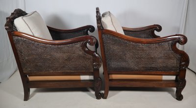Paar englische Bergères im George-V-Stil um 1910