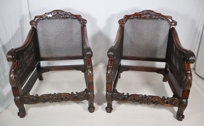 Paar englische Bergères im George-V-Stil um 1910