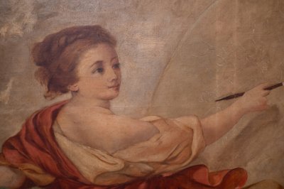 Tableau dans le goût du XVIIIème siècle représentant les Arts