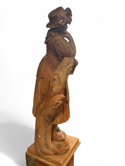 Park or garden sculpture in terracotta from the late 18th century - exterior decoration