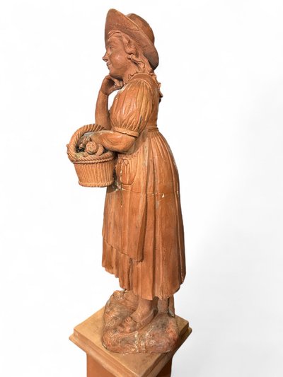 Park or garden sculpture in terracotta from the late 18th century - exterior decoration