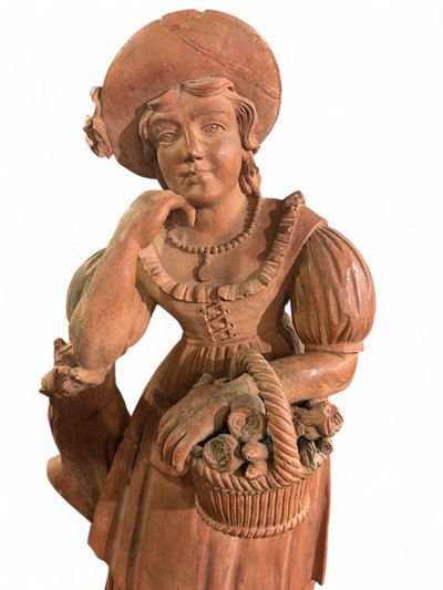 Park or garden sculpture in terracotta from the late 18th century - exterior decoration