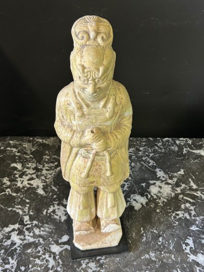 Ceramic funerary statue from China Sui period ( 581-618) - Tang dynasty N°1
