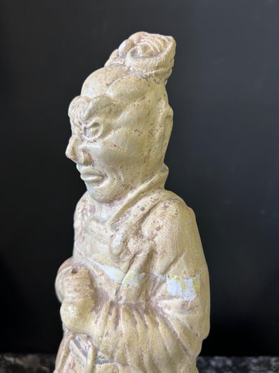 Ceramic funerary statue from China Sui period ( 581-618) - Tang dynasty N°1