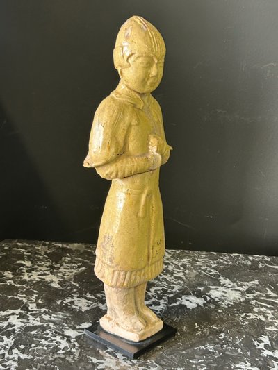 Sculpture statue funéraire en céramique de la Chine époque Sui ( 581-618) -dynastie Tang n°3