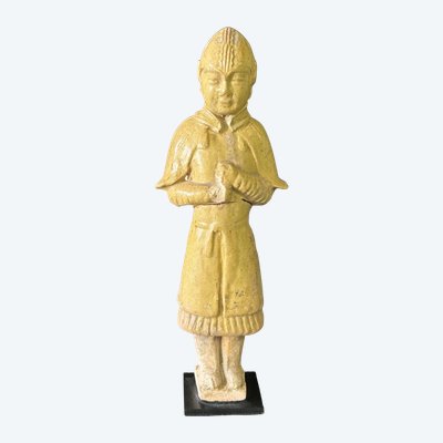 Sculpture statue funéraire en céramique de la Chine époque Sui ( 581-618) -dynastie Tang n°3