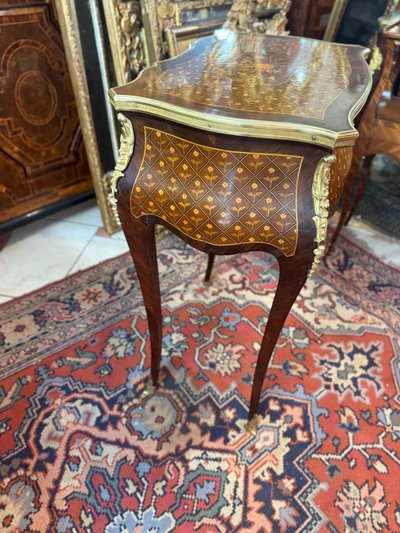 COIFFEUSE EN MARQUETERIE NAPOLEON III