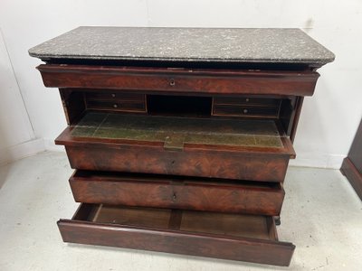 Cassettone in mogano Luigi Filippo XIX secolo