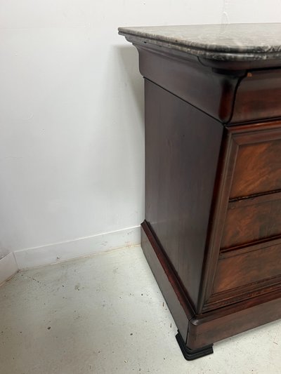 Cassettone in mogano Luigi Filippo XIX secolo