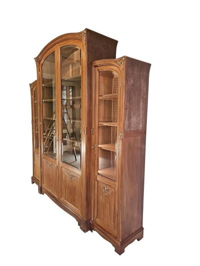 Georges Nowak Large "Aux Orchidées" Library