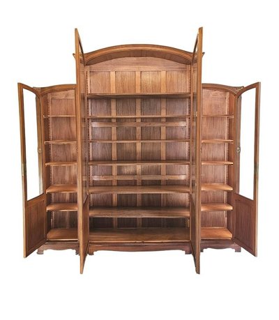 Georges Nowak Large "Aux Orchidées" Library